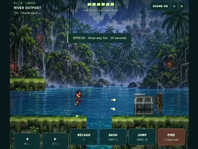 Contra: Jungle Breach gameplay screenshot 1