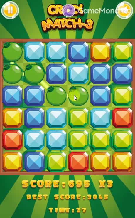 Crazy Match-3 gameplay screenshot 1