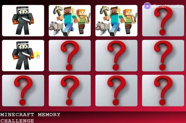 Minecraft Memory Challenge gameplay screenshot 1