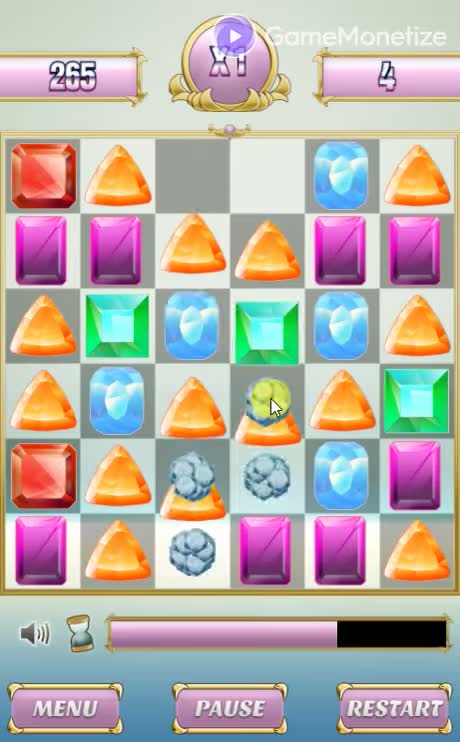 Classic Match-3 gameplay screenshot 1