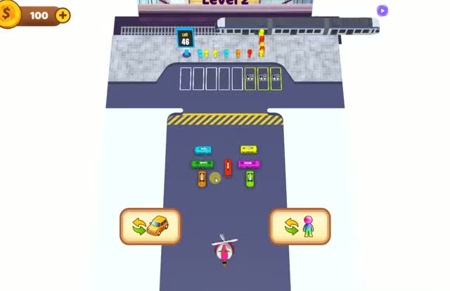 Bus Match: Color Parking Jam gameplay screenshot 1