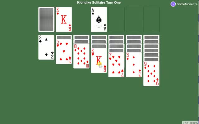 Klondike Solitaire Turn One gameplay screenshot 1