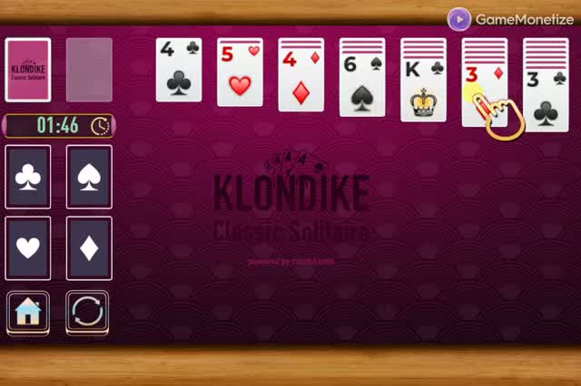 Classic Klondike Solitaire Card Game gameplay screenshot 1