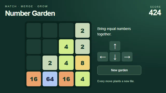 Number Garden game preview